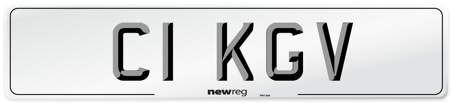 C1 KGV Number Plate from New Reg